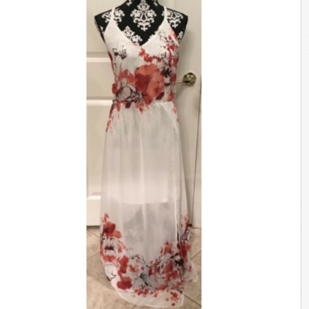 Charming Charlie floral maxi dress